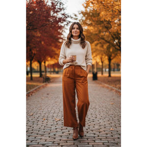 Anthropologie X See U Soon Rust Wide Leg Pants | Size 6 | NWT